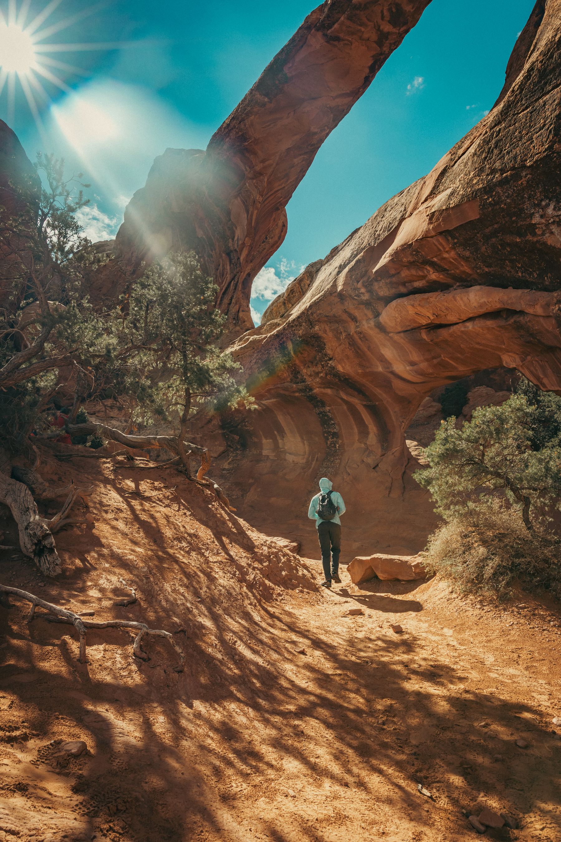 Passing Under Double O Arch